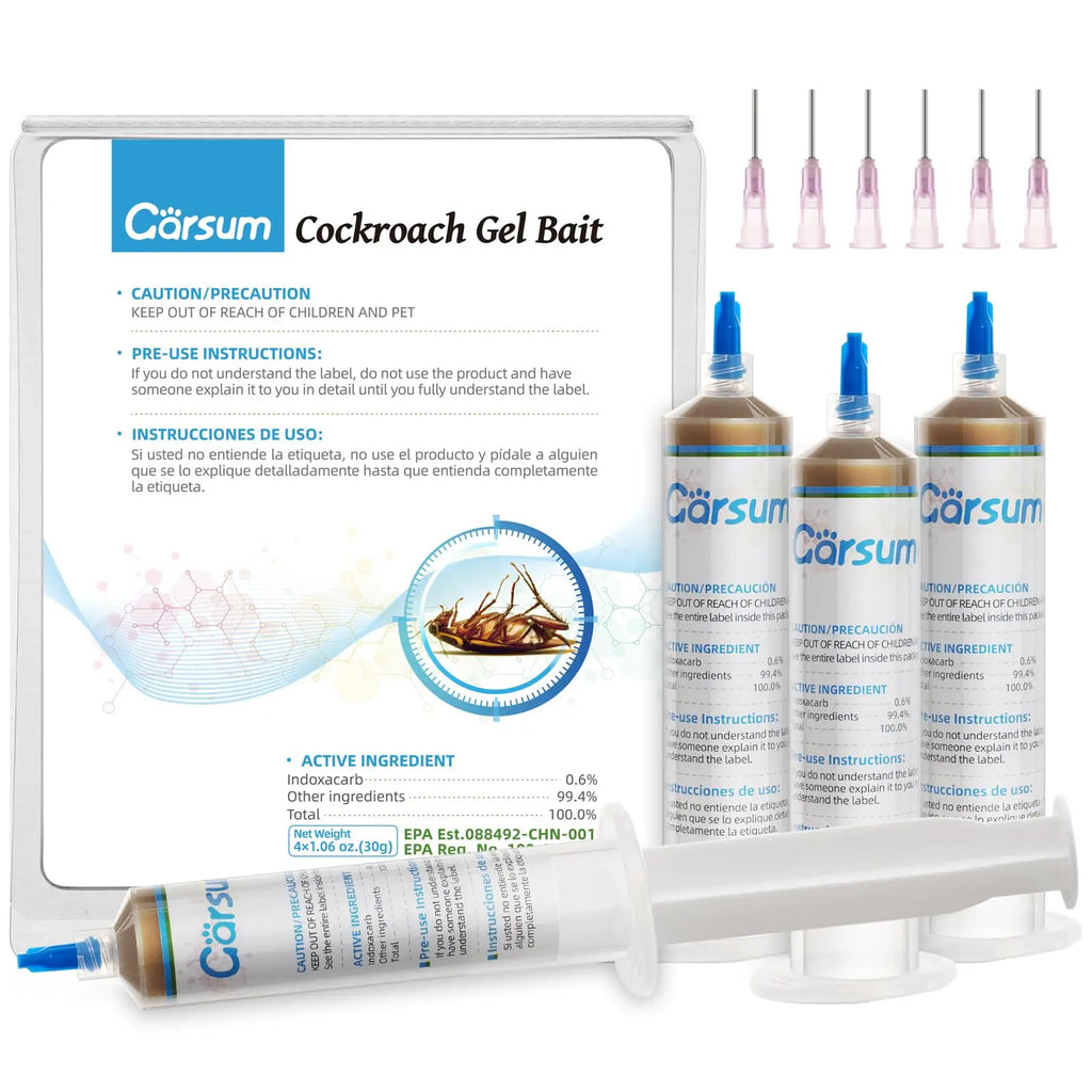 Garsum Roach Party Pooper Gel: 1 Box of 4 Tubes (30 Grams Each) – Because Your Home Isn’t a Cockroach Clubhouse!