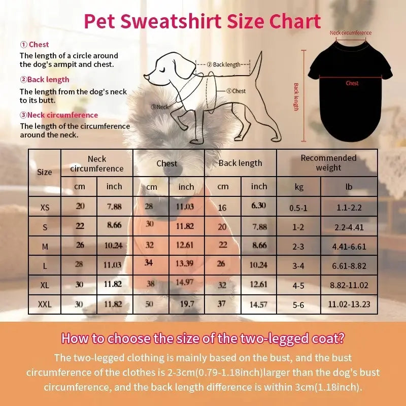 Warm Winter Hooded Dog Sweatshirt Sweater with Pocket, Small Dogs Clothing, Chihuahua Jacket, Puppy and Cat Apparel, Graphic Pattern, Clothes