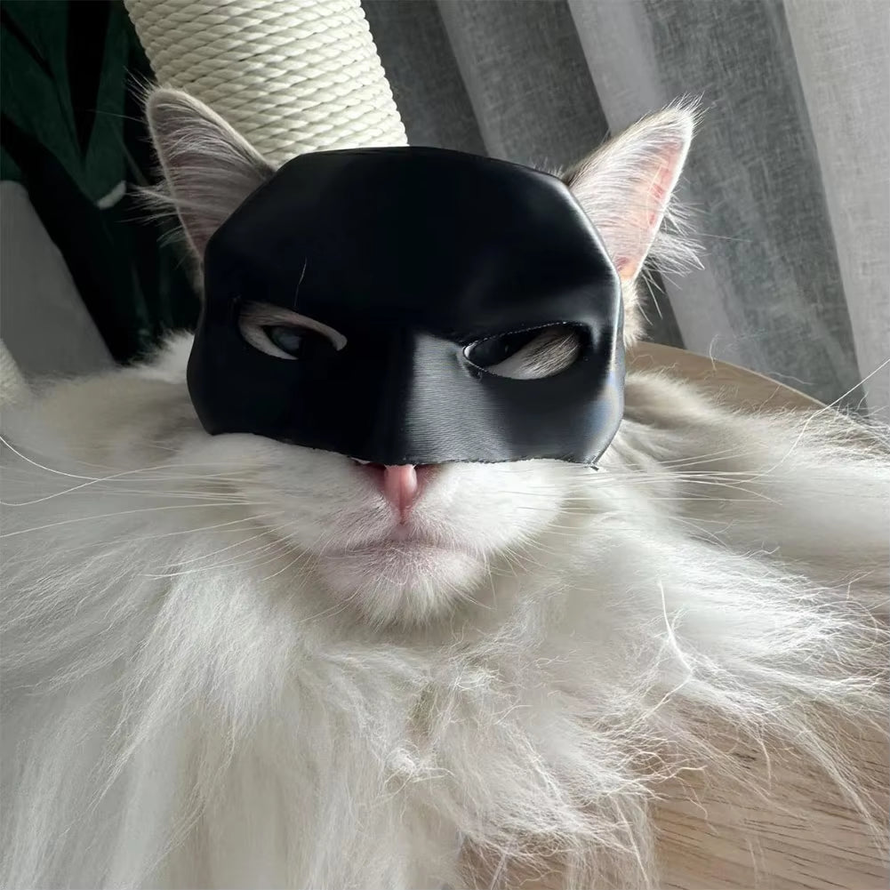 Feline Dark Knight: The Purr-fect Bat Mask for Your Cat-Avenger's Halloween Shenanigans!