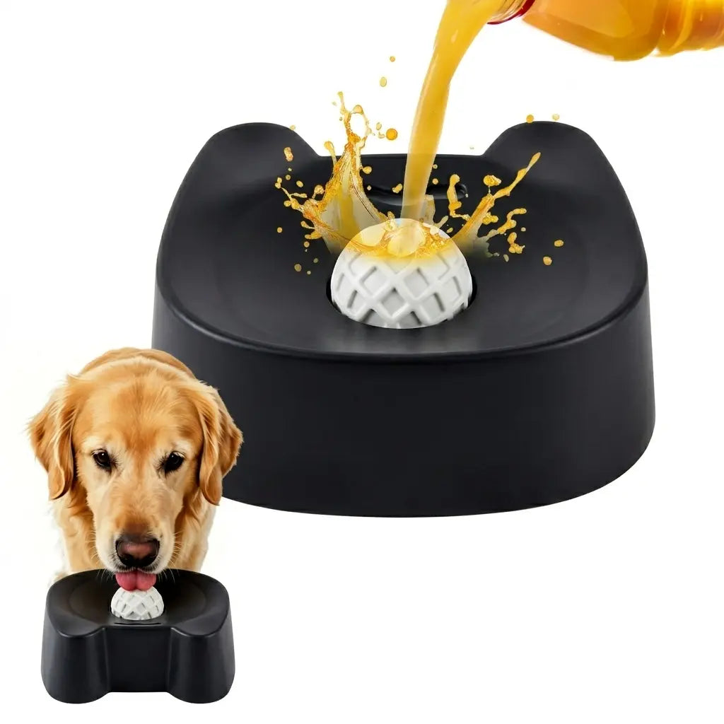 Bowl of Smackdown: The Ultimate Slow Chow Challenge for Pooches – Perfect for Sipping Bone Juice & Yogurt – Anxiety Zapper for Fido (Blue) - Mid-Year Mischief Sale at TikTok’s Playground!