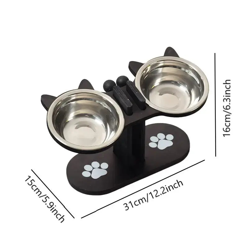 Cat's Gourmet Dining Experience: The Posh Paws Buffet Station for Feline Foodies - Now with Extra Stands for Your Royal Highnesses!