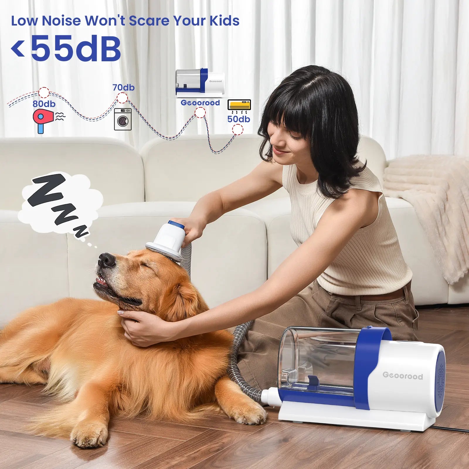 Geoorood's Furry Tornado Tamer: The Vacuum Brush That Makes Your Dog Look Fabulous While Sucking Up the Shedding Shenanigans!