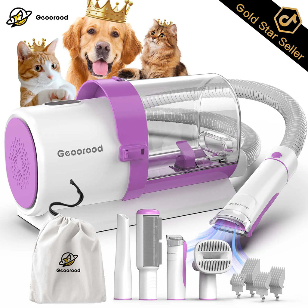 Geoorood's Furry Tornado Tamer: The Vacuum Brush That Makes Your Dog Look Fabulous While Sucking Up the Shedding Shenanigans!
