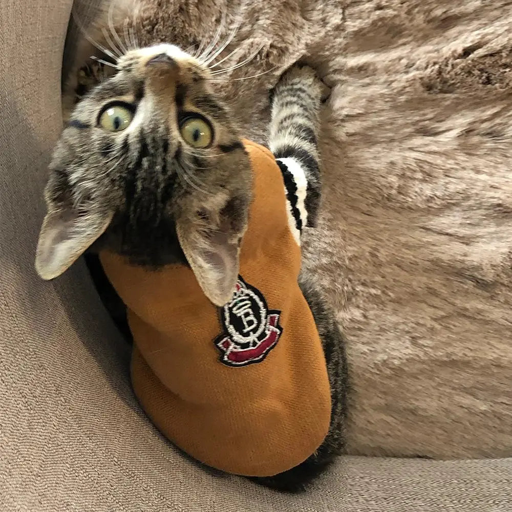 Fashionably Furry: The Striped Snugglinator Sweater for Pooches and Pussycats - Because Even Pets Need to Slay Winter in Style!