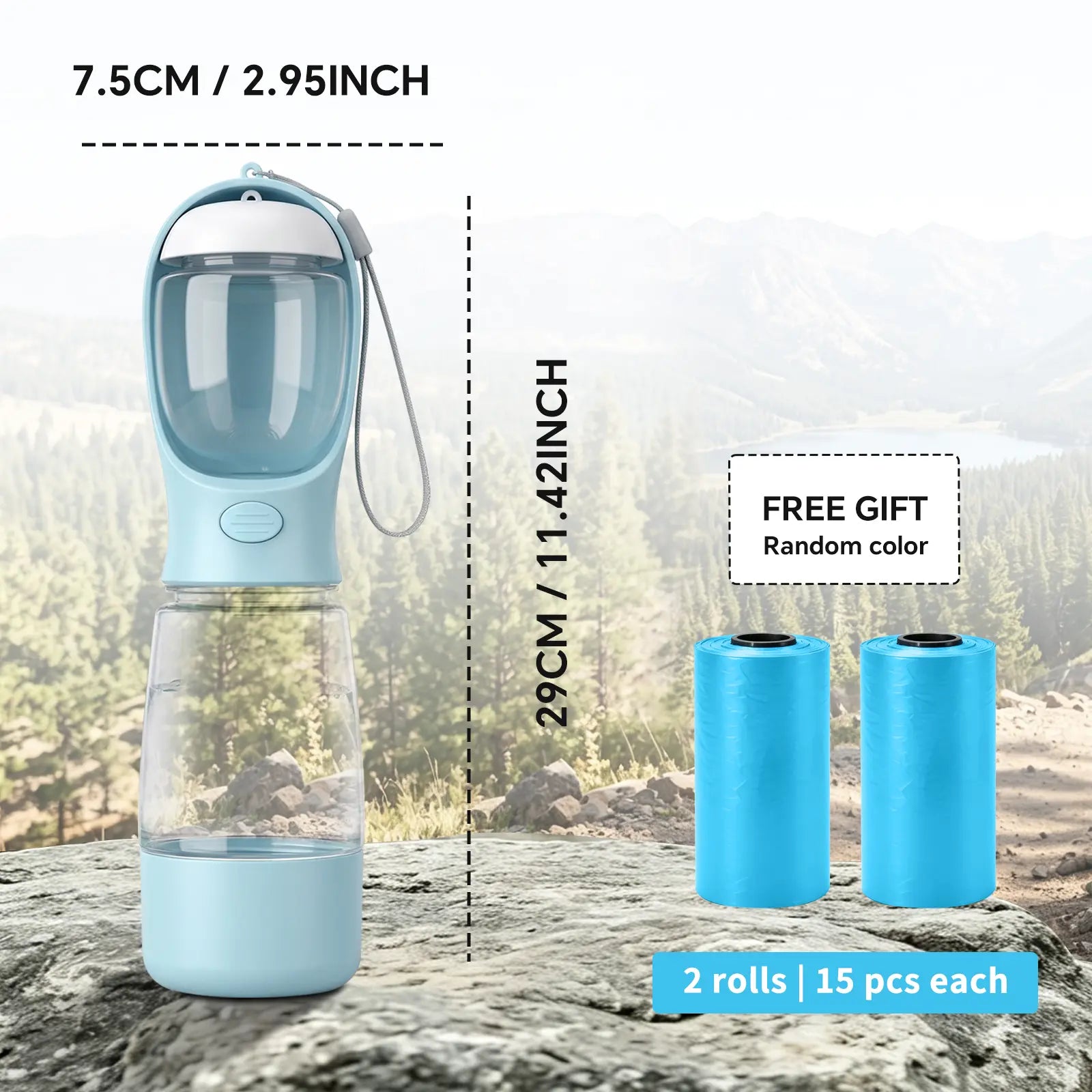 The Ultimate Doggy Hydration Station: Sippy Cup, Snack Shack, and Poop Bag Cannon All in One - Perfect for Adventures with Your Furry Sidekick!