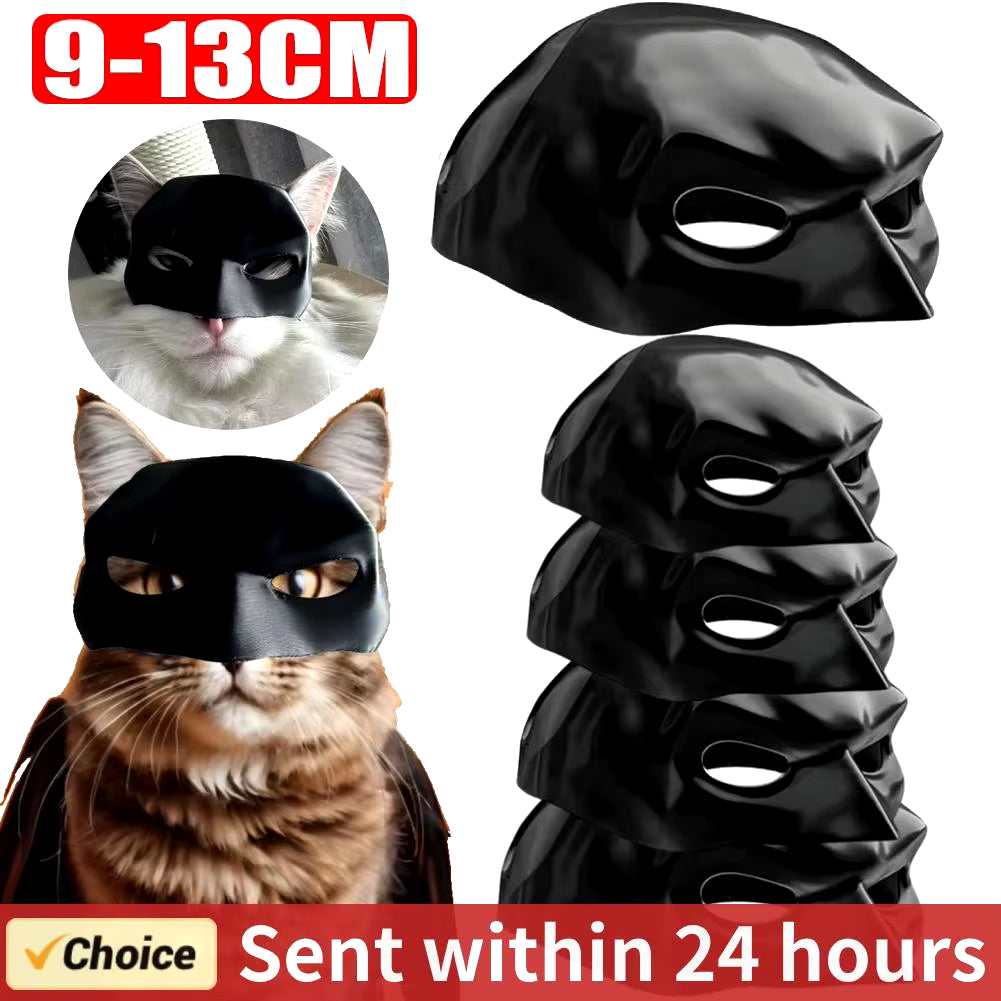 Feline Dark Knight: The Purr-fect Bat Mask for Your Cat-Avenger's Halloween Shenanigans!