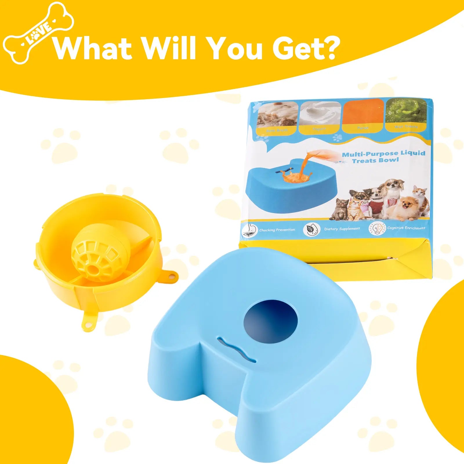 Bowl of Smackdown: The Ultimate Slow Chow Challenge for Pooches – Perfect for Sipping Bone Juice & Yogurt – Anxiety Zapper for Fido (Blue) - Mid-Year Mischief Sale at TikTok’s Playground!
