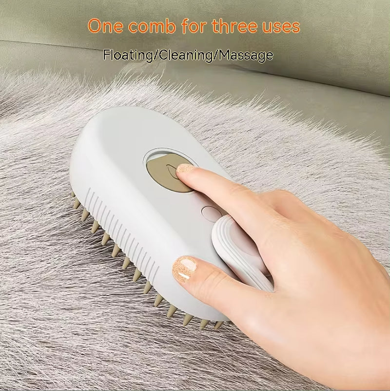 Furry Fury Zapper: The Electric Comb That Sprays Away Your Pet's Drama and Unwanted Fur!