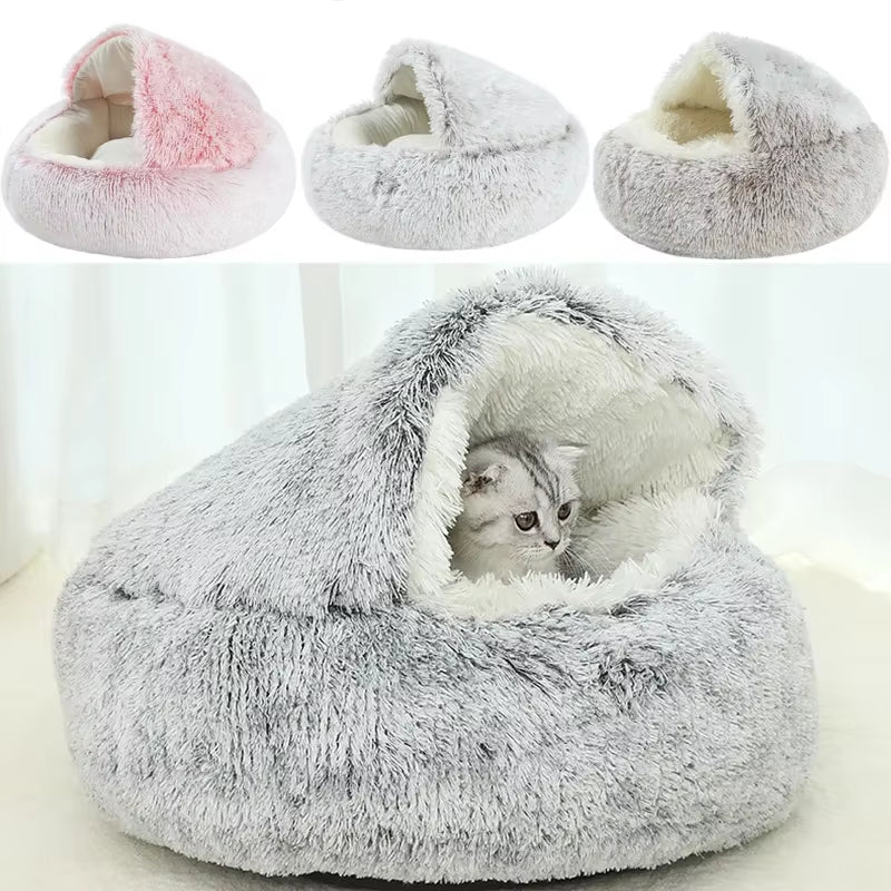 Cozy Cat Cloud: The Purr-fect 2-in-1 Snuggle Space for Furry Nappers and Tiny Canine Snoozers!