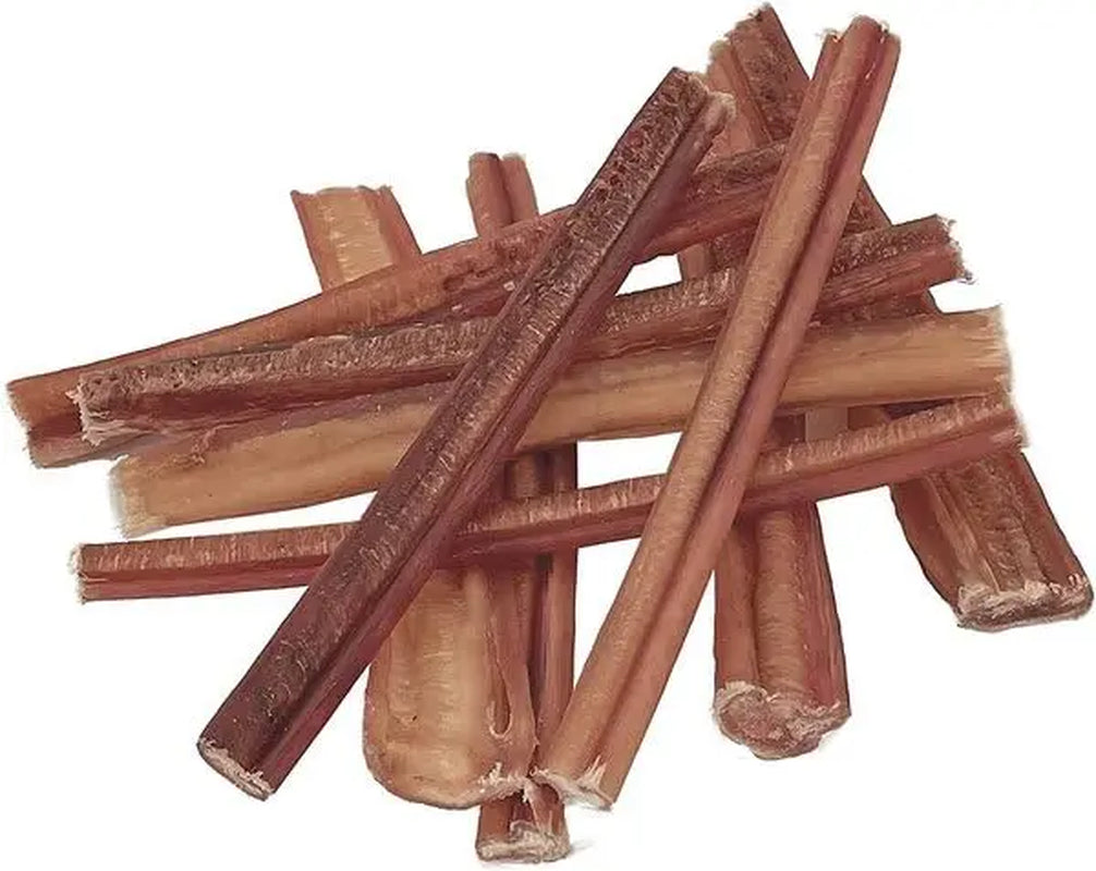 6-Inch Bully Sticks (8Oz./~9-11 Sticks) Healthy, All-Natural, Long-Lasting Dog Chews, Low-Odor, Mixed Thickness
