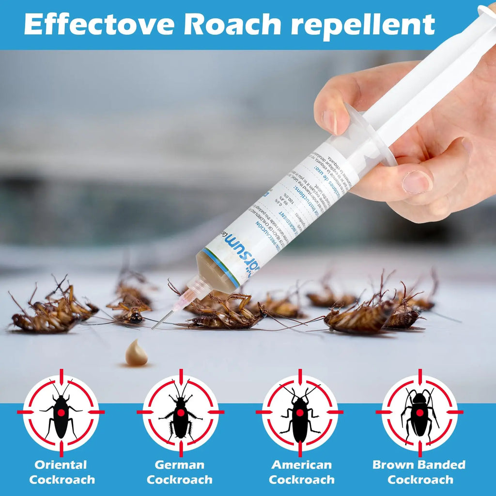 Garsum Roach Party Pooper Gel: 1 Box of 4 Tubes (30 Grams Each) – Because Your Home Isn’t a Cockroach Clubhouse!