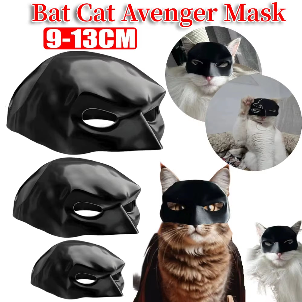 Feline Dark Knight: The Purr-fect Bat Mask for Your Cat-Avenger's Halloween Shenanigans!
