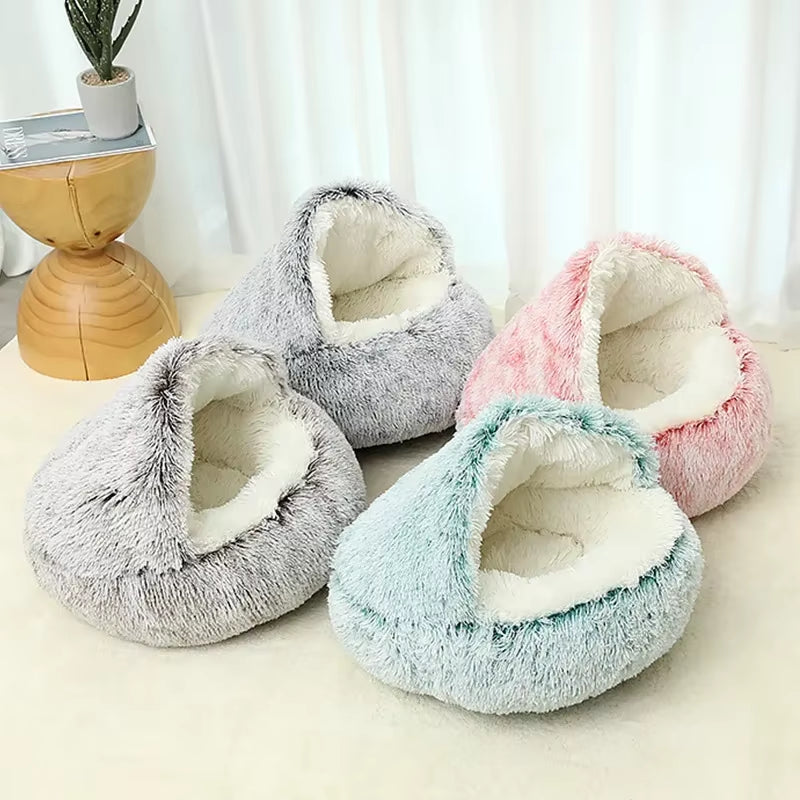 Cozy Cat Cloud: The Purr-fect 2-in-1 Snuggle Space for Furry Nappers and Tiny Canine Snoozers!
