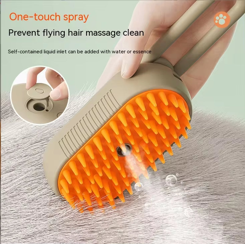Furry Fury Zapper: The Electric Comb That Sprays Away Your Pet's Drama and Unwanted Fur!