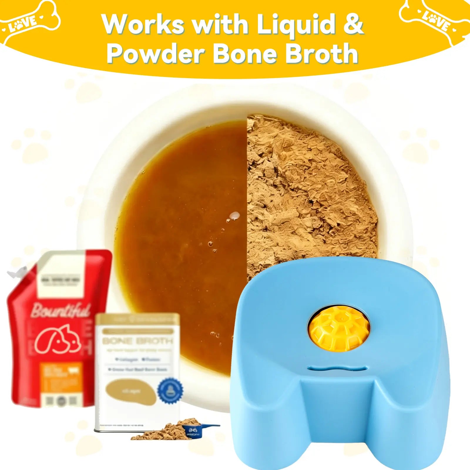 Bowl of Smackdown: The Ultimate Slow Chow Challenge for Pooches – Perfect for Sipping Bone Juice & Yogurt – Anxiety Zapper for Fido (Blue) - Mid-Year Mischief Sale at TikTok’s Playground!